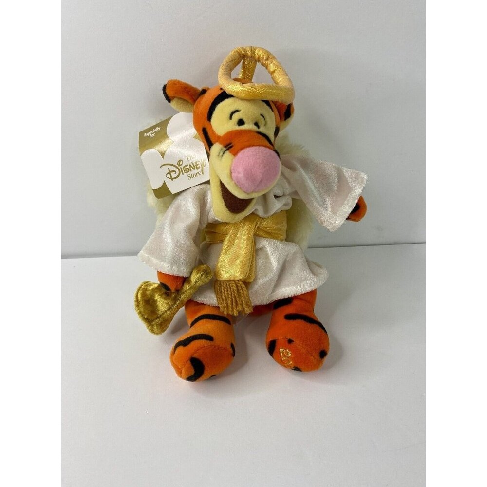 Disney Store Bean Bag Choir Angel Tigger 9" Tags Winnie The Pooh 2000 Vintage